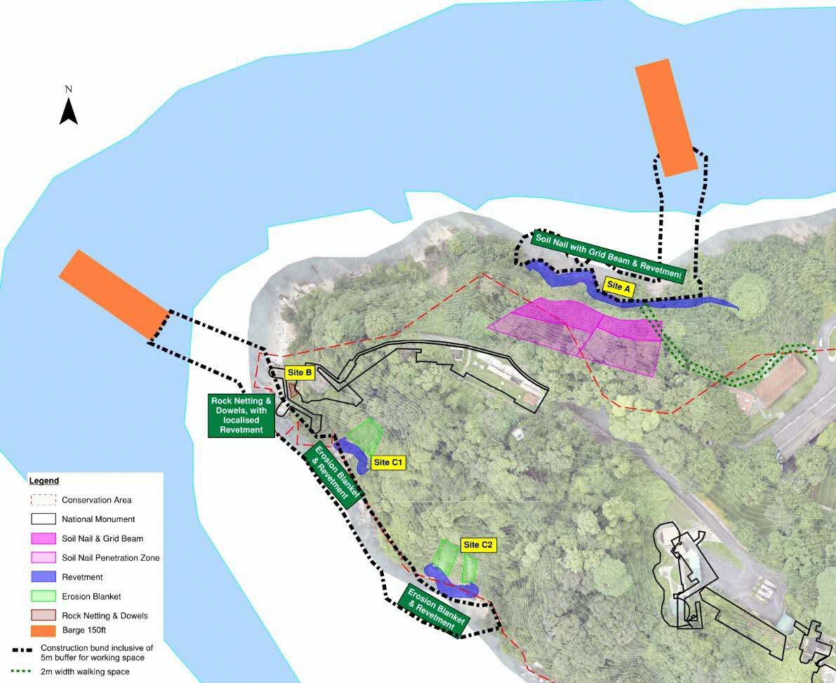 A graphic map showing the project site of Tanjong Rimau